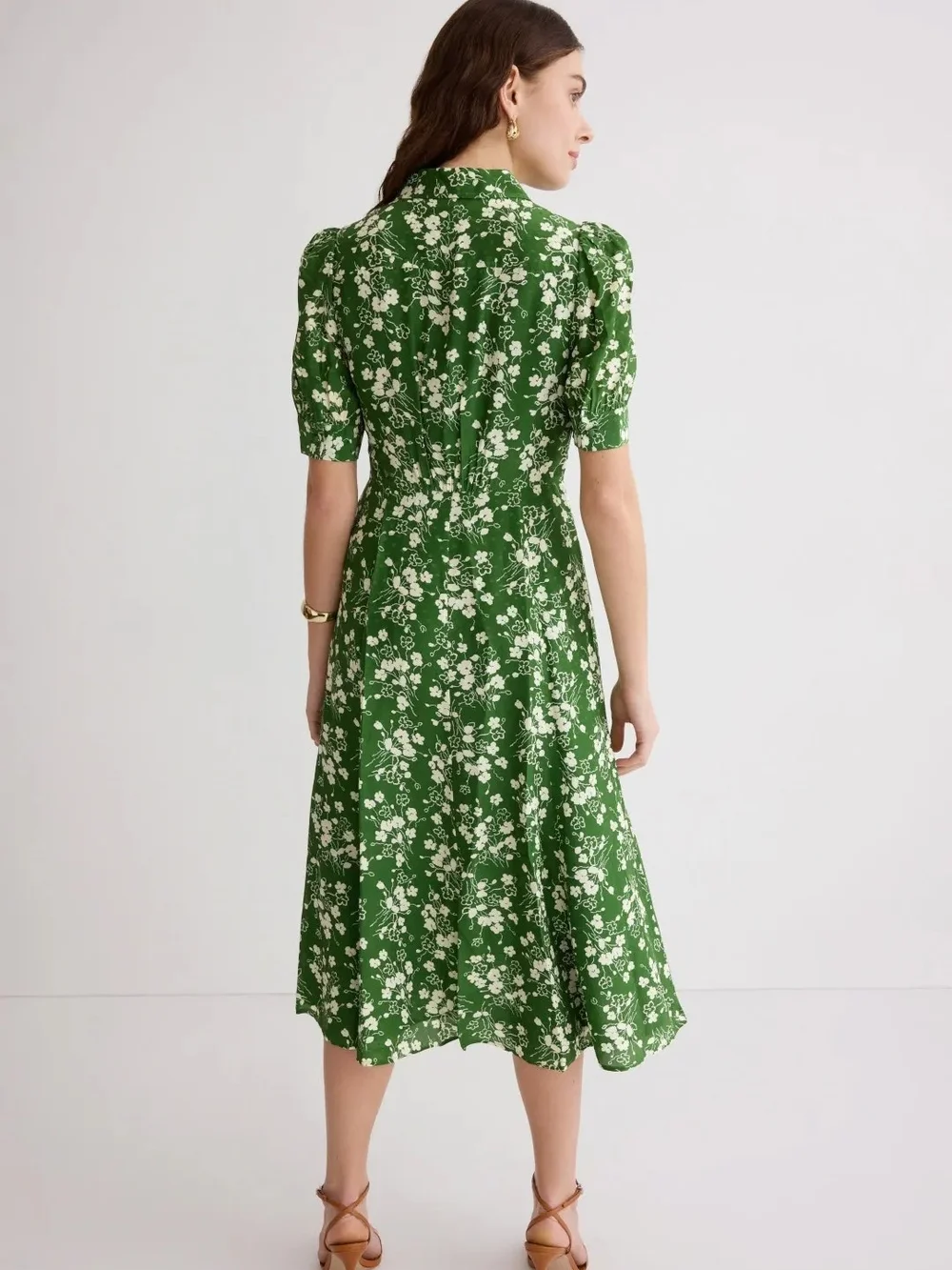 L.K. BENNETT SILK SOPHIE WILDFLOWER DRESS SIZE 8 MSRP $675 - Picture 2 of 10